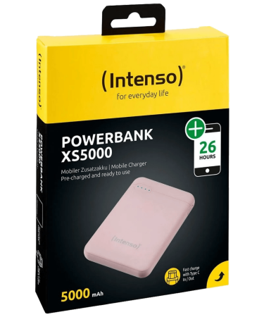 (Intenso) Prijenosni punjač za mobitele i tablete 5000mAh - POWERBANK XS5000 Rose
