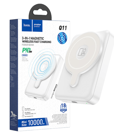 hoco. Punjač prijenosni, bežični, magnetic, 10000mAh, PD20W - Q11 Expressar