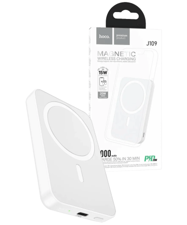 hoco. Punjač prijenosni, bežični, magnetic, 5000mAh, PD20W - J109 Easy