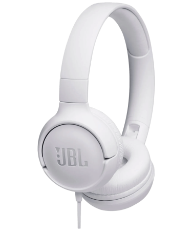 JBL Slušalice sa mikrofonom, headset, 3.5mm, sklopive - Tune 500 White