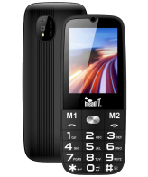 MeanIT Telefon mobilni, SOS tipka, LED svjetiljka - SENIOR 15, Crni