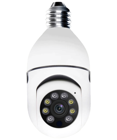 Escam Kamera za video nadzor, detektor pokreta, 4Mpixel, E27, WiFi - PR001