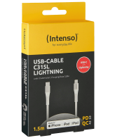 (Intenso) USB kabl za smartphone, USB type C to Lightning, 1.5 met. - USB-Cable C315L