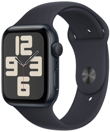 Apple Pametni sat, 1.78" LTPO OLED zaslon, vodootporan BT, WiFi - Watch SE 2023 GPS 44mm Midnight