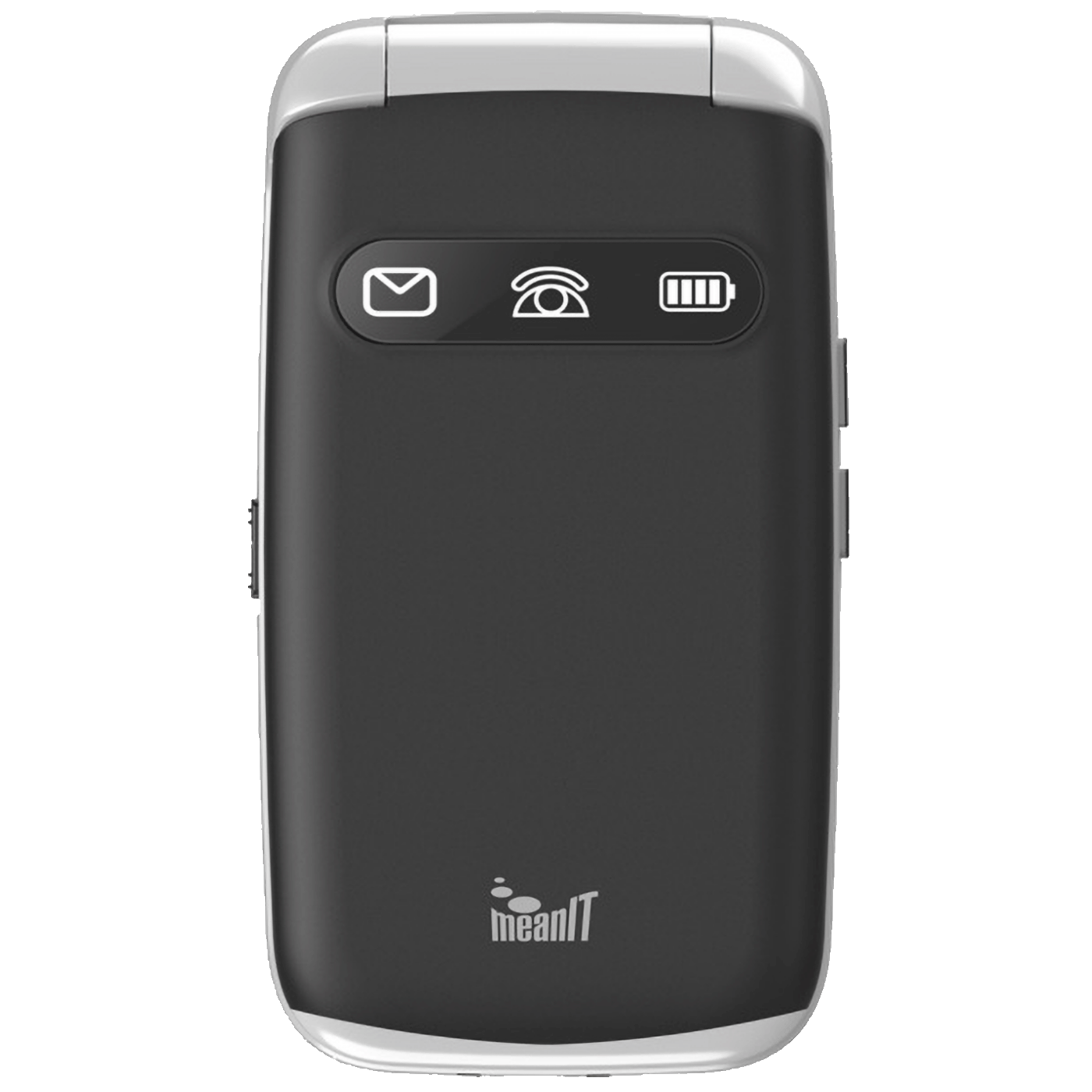 MeanIT Telefon mobilni, 2.8" ekran, Dual SIM, SOS tipka - SENIOR FLIP MAX Black - Image 3