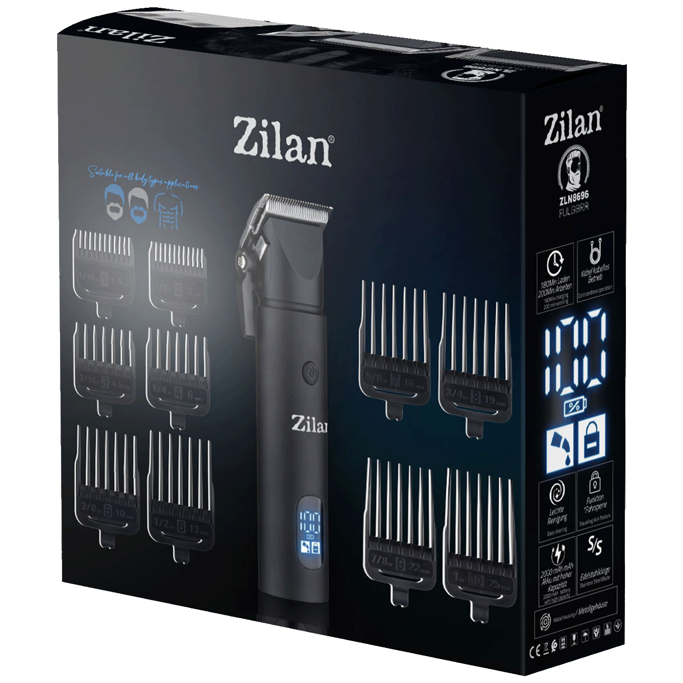 Zilan Aparat za šišanje, trimer, 11u1 - ZLN8696 Ouera - Image 6