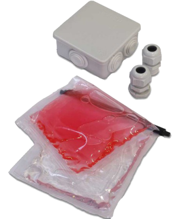 Famatel Razvodna kutija nadžbuk 80x80, vodonepropusna, IP68+ GEL - 3002-GL