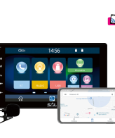 SAL Auto radio, 4 x 45W, 9" LCD Display, BT, USB, microSD - VB X1000