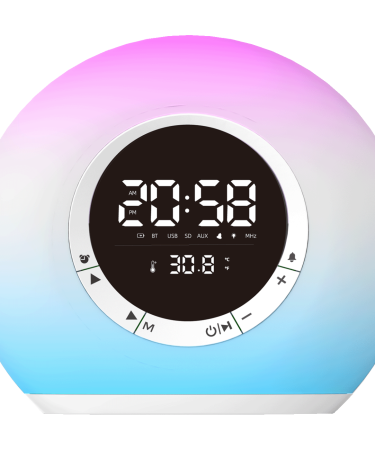 MeanIT Zvučnik bežični, Radio Alarm Sat, Bluetooth - B15