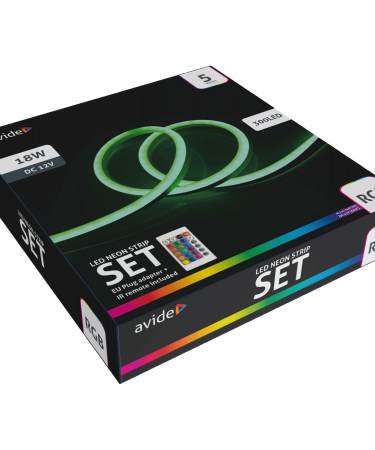 Avide LED traka sa daljinskim upravljačem, RGB, 18W, 12V, 5 met. - ABNLS-12VRGB-5MR-DE