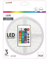 Avide LED traka sa daljinskim upravljačem, RGB, 7.2W, 12V, 3 met. - ABLSBL12V5050-30RGB