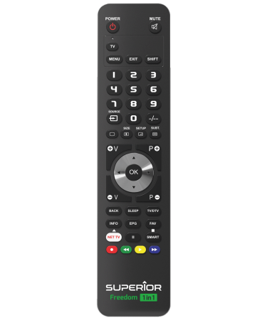 Superior Daljinski upravljač, za 1 uređaj, PC programiranje - SUPERIOR 1:1 FREEDOM - black