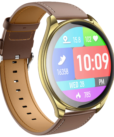 hoco. Pametni sat, 1.43" AMOLED, Bluetooth, IP67 - Y22 Champagne gold
