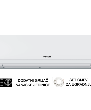 Falcom Klima uređaj, 12000Btu, Cijevi,Inverter, Defrost, WiFi, A+++ - 1220F-DOTS
