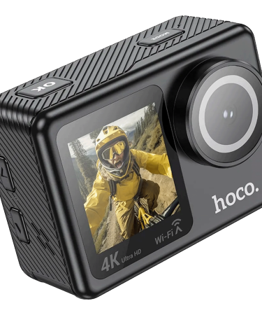 hoco. Sportska kamera, 1.3"/ 2" IPS LCD, 4K UHD, WiFi, microSD - DV101