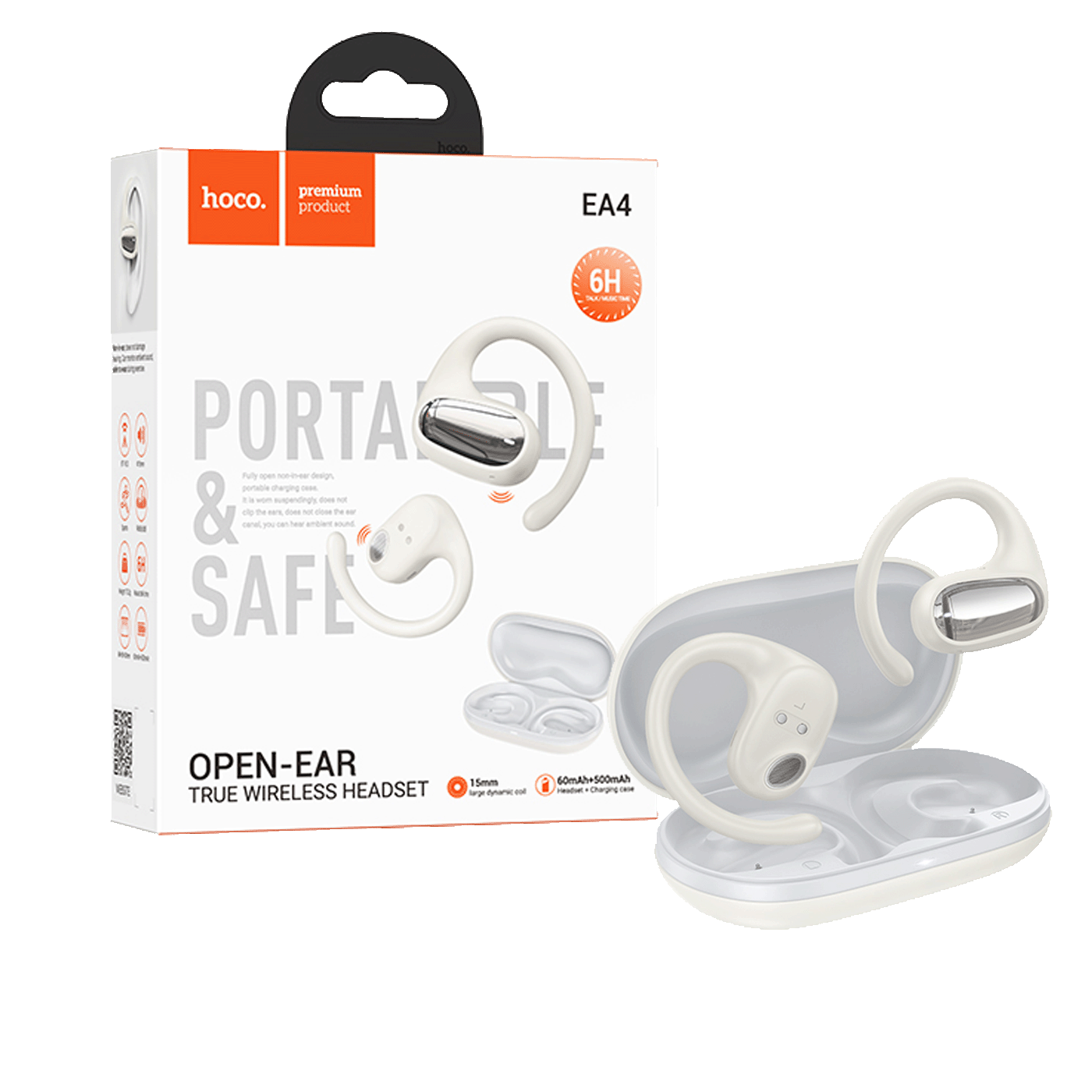 hoco. Slušalice bežične sa kutijicom za punjenje, Bluetooth - EA4