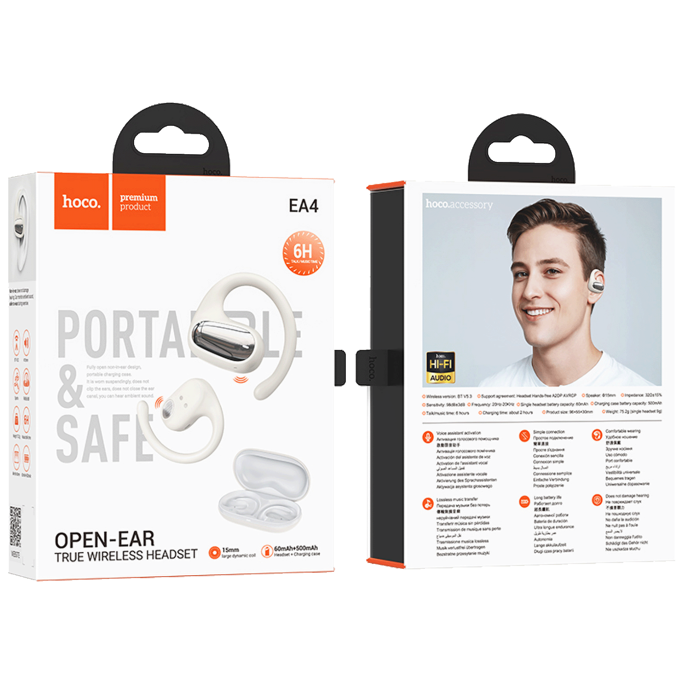 hoco. Slušalice bežične sa kutijicom za punjenje, Bluetooth - EA4 - Image 4