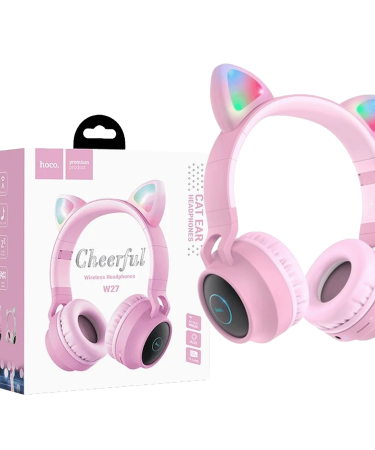 hoco. Slušalice bežične, Bluetooth - W27 Cat Ear Pink