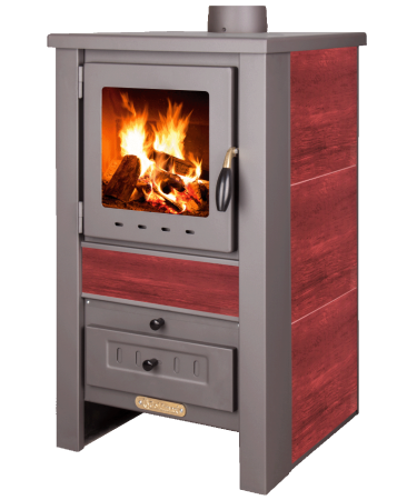 pro-termo Peć na čvrsto gorivo, 7.5kW - NOVA G Pro, Crvena