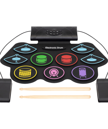 home Električni bubnjevi, set, sklopivo, Bluetooth, 1000 mAh - HRD1