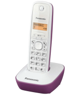 Panasonic Telefon bežični, LED display, bijelo/ljubičasti - KX-TG1611FXF