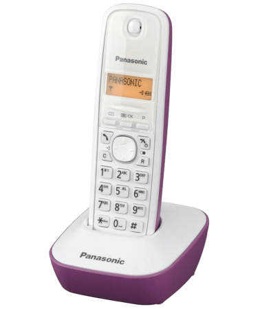 Panasonic Telefon bežični, LED display, bijelo/ljubičasti - KX-TG1611FXF