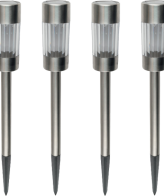 home Solarna vrtna LED lampa, metalna, set 4 komada, 300 mAh - MX 804/4