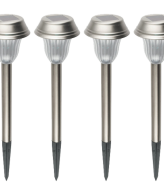 home Solarna vrtna LED lampa, metalna, set 4 komada, 200 mAh - MX 807/4