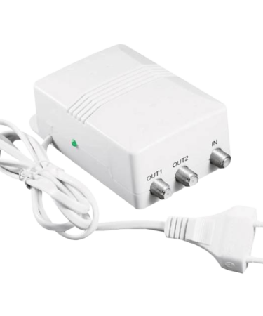 ZODIAC Pojačalo antensko, 1 ulaz 2 izlaza, 20/27dB - ZDA-0612