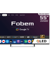 Fobem Televizor Smart QLED 4K UltraHD 55", Google TV - MT55EG8000QF