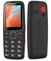 MeanIT Telefon mobilni, 2.4" zaslon, SOS tipka, crni - Senior 10 Plus, Crni