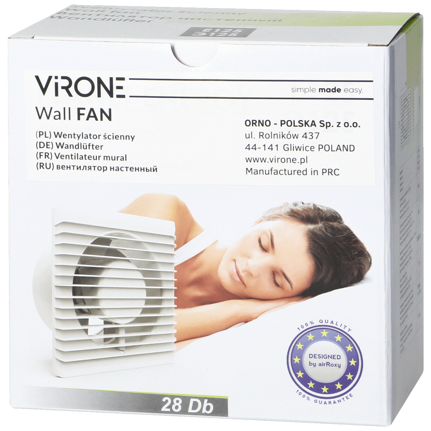 Virone Aspirator ugradbeni za ventilaciju sa timer-om, 125 mm - BF-125/TS - Image 6