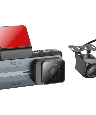 hoco. Auto kamera, 4 Mpxiel, Dual Camera, 2K, GPS, WiFi - DV12