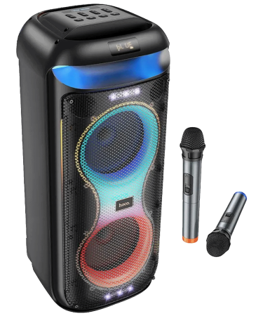 hoco. Zvučnik bežični sa 2 bežična mikrofona, USB, Bluetooth, 60W - HA13 Max Ramon