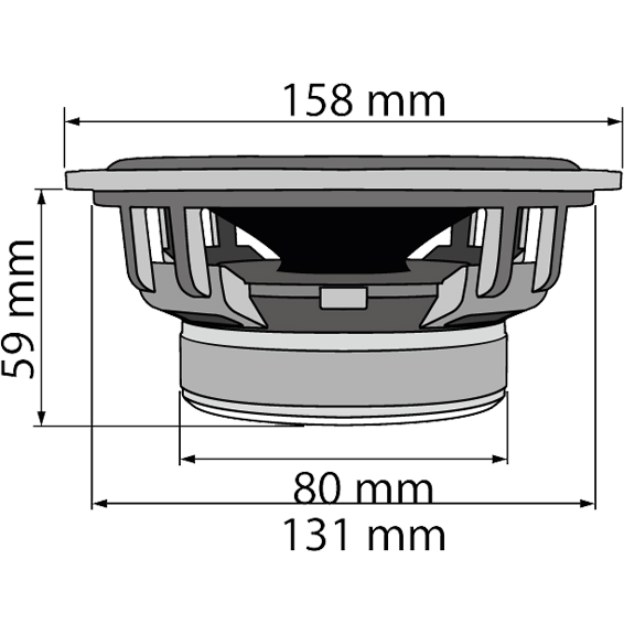 SAL Auto zvučnici, set, 165mm, 2x100W, 4 Ohm - CX 604 - Image 2