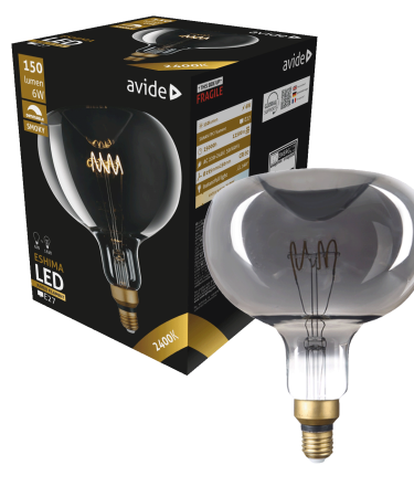Avide Sijalica, LED 6W, E27, 2700K, 360°, 230V AC - Jumbo Smoky 6W E27