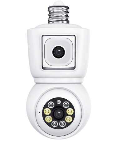 Escam Kamera za video nadzor,dual lens,2x2Mpixel,PTZ,E27,WiFi - QF202