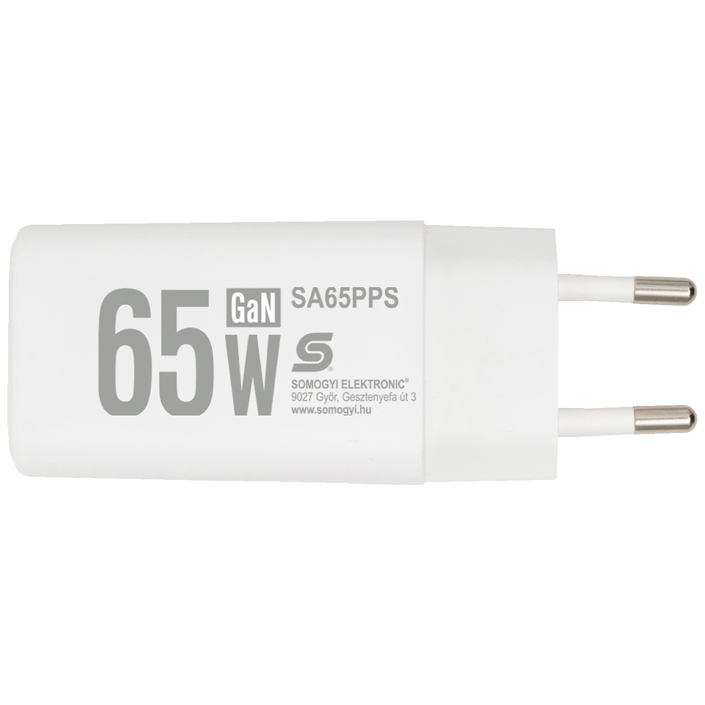 home Punjač kučni, brzi, 1 x USB-A, 1 x UCB-C, 65W, GaN - SA65PPS - Image 3