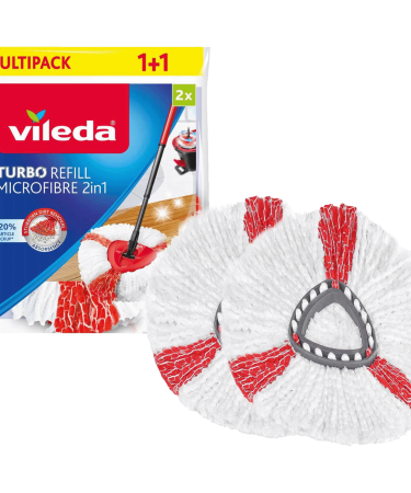 Vileda Zamjenska krpa za čišćenje poda, 2 kom. - Turbo Mop Refill 2in1, 2X