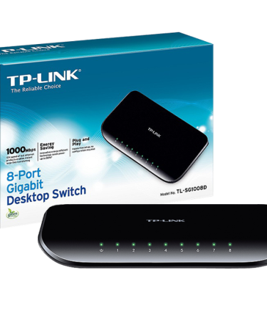 TP-LINK 8-Portni desktop switch, 5 x 10/100/1000 - TL-SG1008D