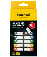 (Intenso) USB Flash Drive 4GB Hi-Speed, Basic Line, pakiranje 10 kom. - USB 2.0-10x4GB/Basic Line Multipack