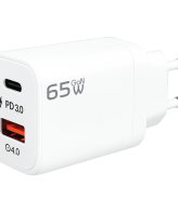 REDLINE Punjač kućni, 1 x USB-A, 1 x USB-C, 65W, GaN - GL-65W-AC