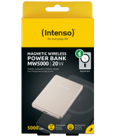 (Intenso) Prijenosni punjač, MagSafe, 5000mAh, bežični, Champagne - POWERBANK MW5000 Champagne