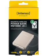 (Intenso) Prijenosni punjač, MagSafe, 10000mAh, bežični - POWERBANK MW10000 Champagne
