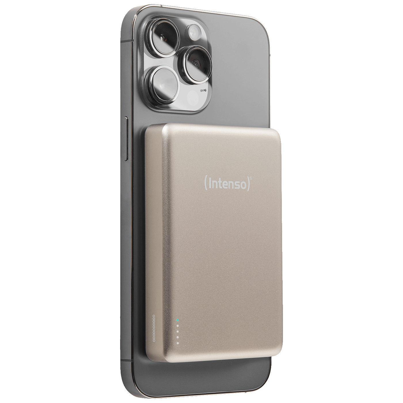 (Intenso) Prijenosni punjač, MagSafe, 10000mAh, bežični - POWERBANK MW10000 Champagne - Image 8