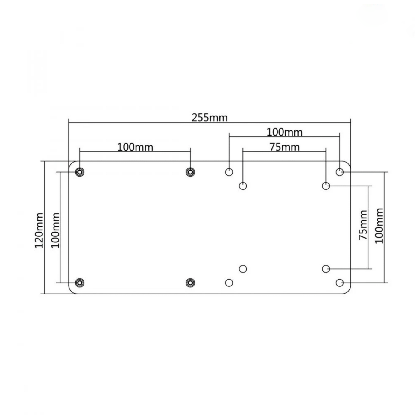 Maclean Adapter VESA za nosač za monitor, 75x75 na 100x100 - MC-721 - Image 4