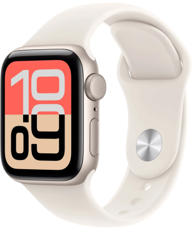 Apple Pametni sat, 1.78" LTPO OLED zaslon, BT, WiFi - Watch SE 3 GPS 44mm Starlight