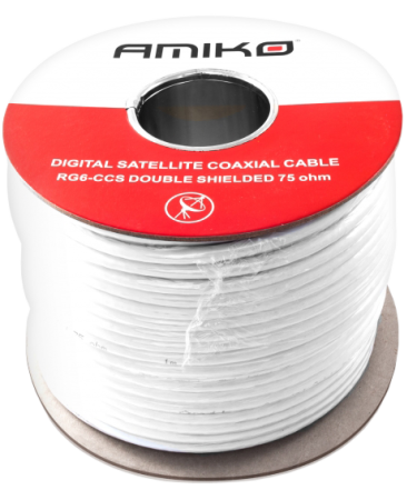 Amiko Koaksijalni kabl RG-6, CCS, 90dB, 100 met., motalica - RG6/90db - 100m REEL