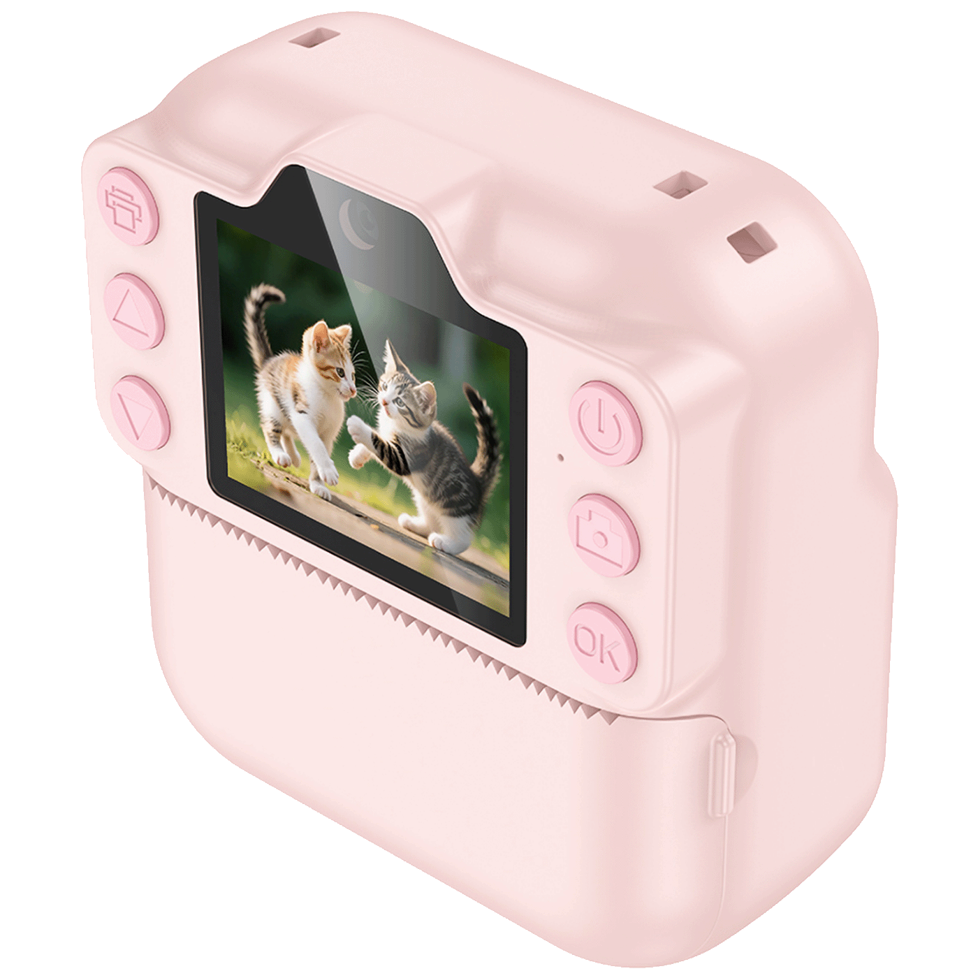 hoco. Dječija kamera sa printerom, 2" IPS LCD, 1080p - DV211 Pink - Image 2