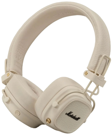 Marshall Slušalice bežične / žične, sa mikrofonom, Bluetooth - Major V - Cream